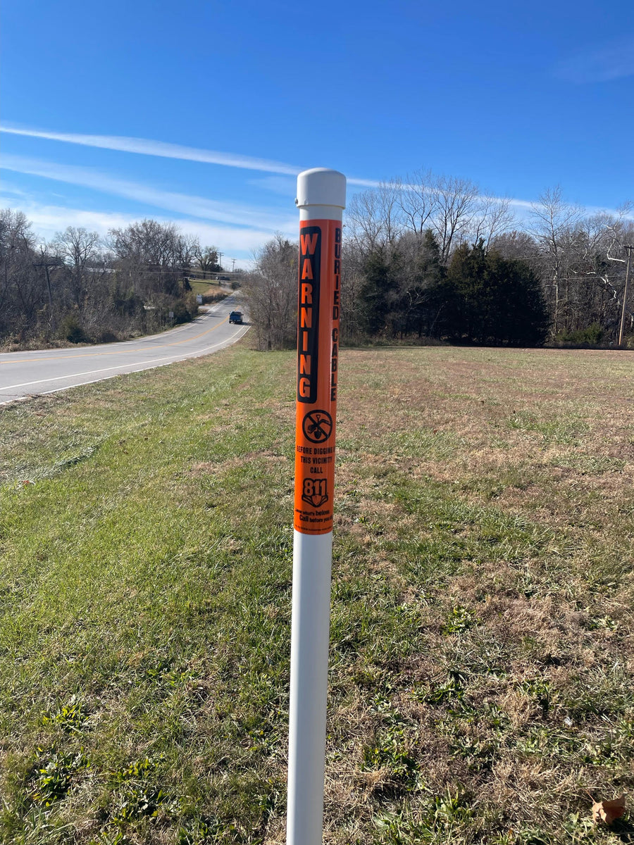 Large Pvc Sign Posts PVC Marker Posts · ODEM Industries