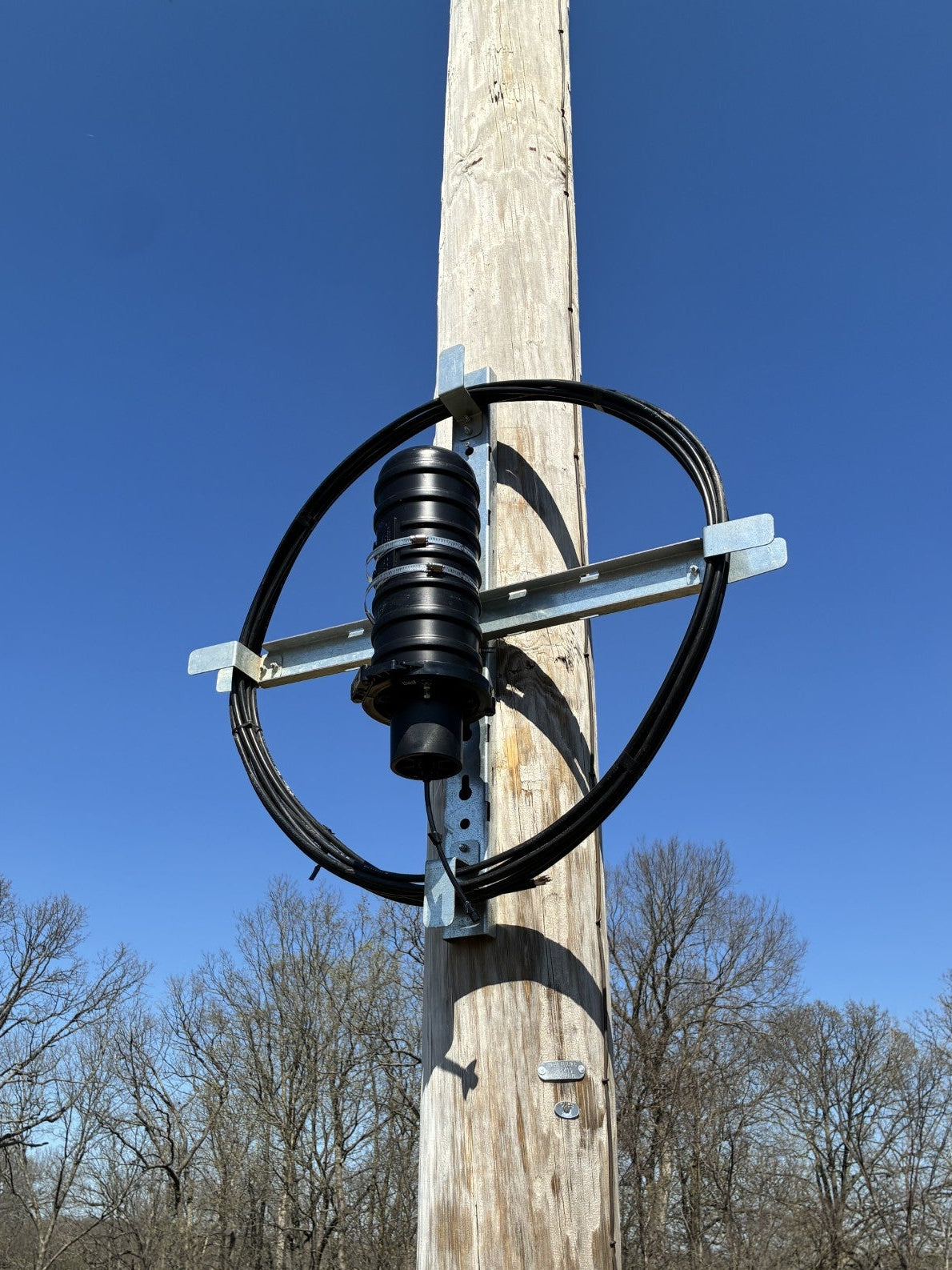 ODPMFSS Pole Mount Fiber Slack Storage Bracket 20 lbs